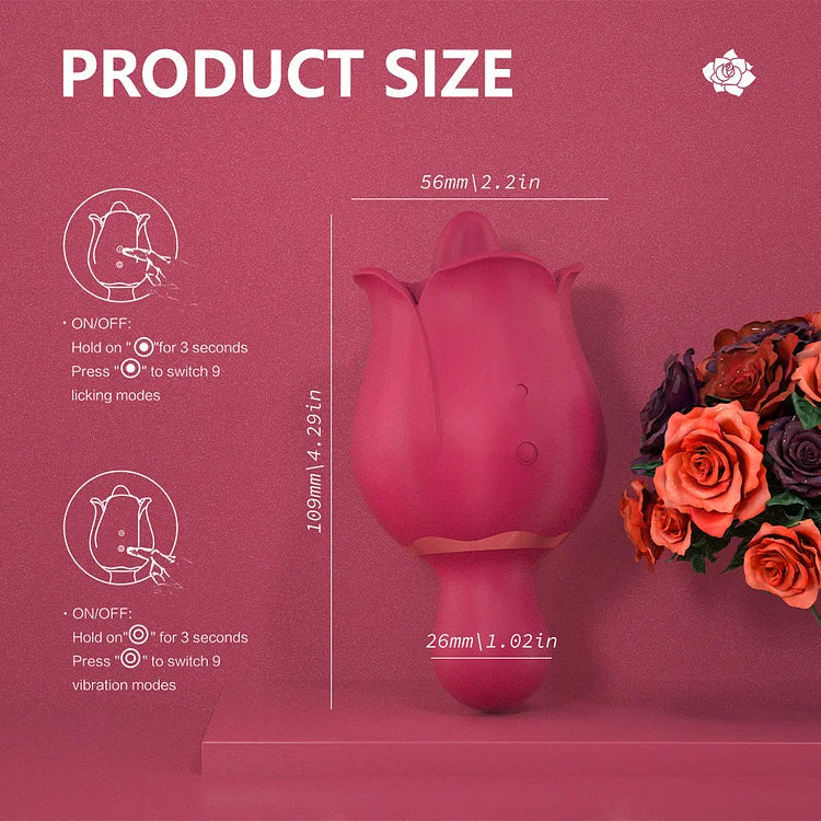 Rose Vibrant Suction Toy