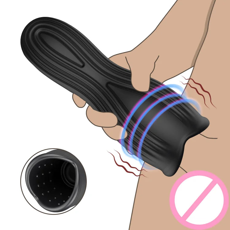 Automatic Male Masturbators Vibration Silicone Vagina Masturbation Cup