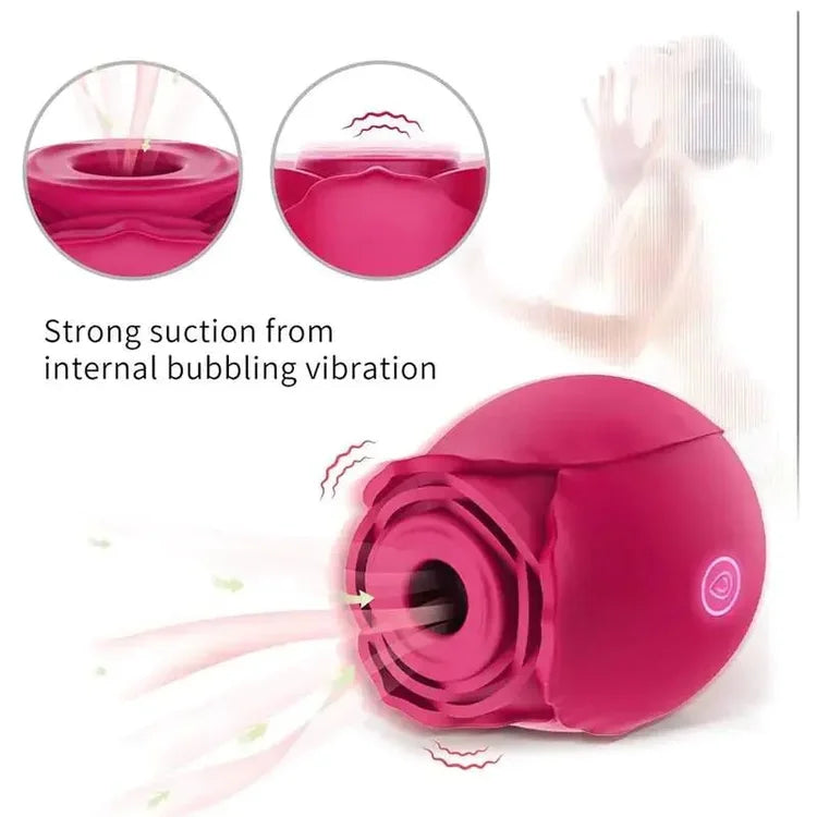 Aldult For Women Vibrators  Rose Sucking Nipple Oral Licking Clitoris Stimulation Vibrator