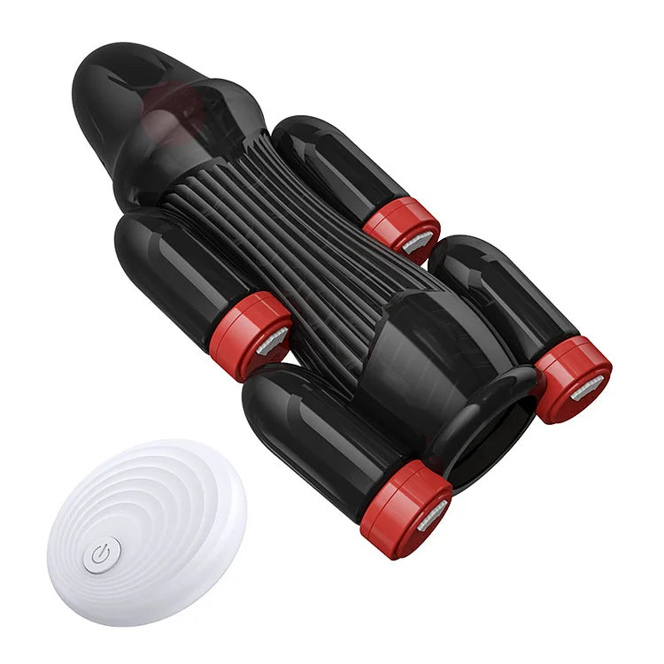 5 Egg Vibrating Airplane Cup Men's Automatic Masturbator Penis Training Exercise Machine