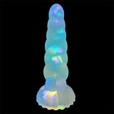 Luminous Anal Plug With Sucker Multi Color Silicone Butt Sex Toys