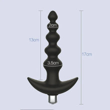 Load image into Gallery viewer, Vibrating Anal Beads Butt Plug - Flexible Silicone 10 Vibration Modes Graduated Design Anal Sex Toy