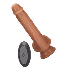 Load image into Gallery viewer, 8.3-Inch Remote Control 10-frequency Telescoping Heating Dildo