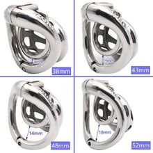 Load image into Gallery viewer, Open Movable Ring Design Stainless Steel Chastity Cage