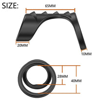 Load image into Gallery viewer, Fun Toys Double Ring Liquid Silicone Lock Ring Husband And Wife Co Vibration Delay Ring Adult Products Penis Blocking Ring