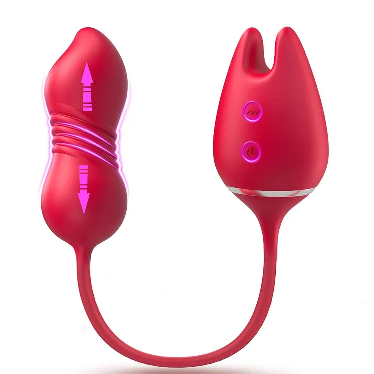 Female Vibrator Vaginal G-spot Clitoris 3 in 1 Stimulation Masturbator