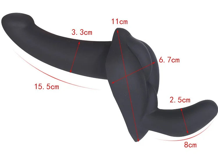 Wearable Double-ended Penis Sex Toy For Lesbian