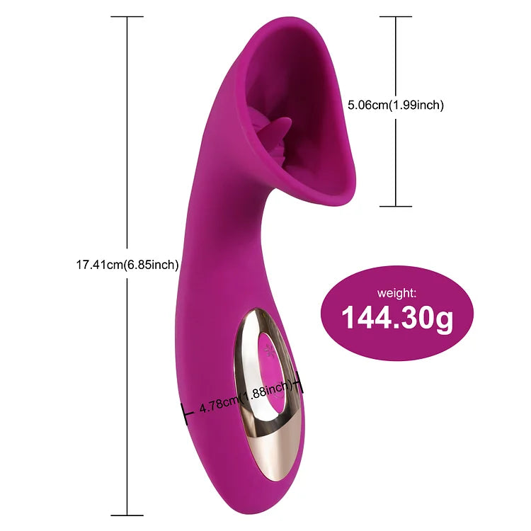 Sucking Tongue And Licking Vibrator For Women's Suction Vibrator For Going Out Remote Control Adult Sex Goods Strong Shock