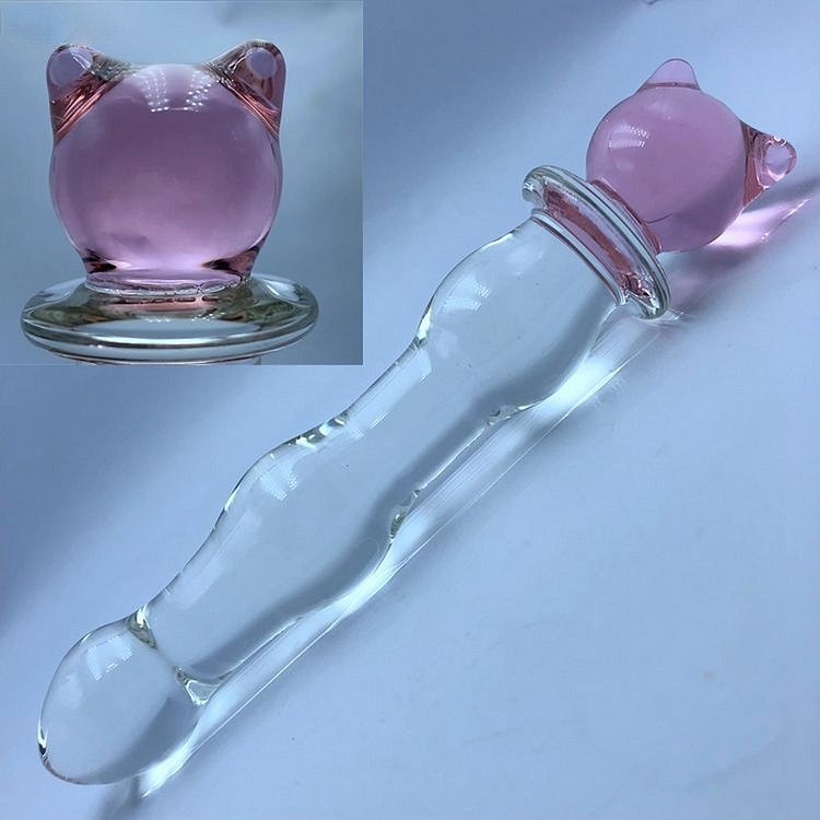 Sex Toy Appliance Stick Adult Female Sex Toy Glass Loving Cat Crescent Five-star Penis Anal Plug