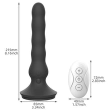 Load image into Gallery viewer, 10 Frequency Peristaltic Vibrator Anal Plug Butt Plug Prostate Massager With Suction Cup Remote Control