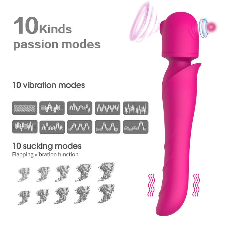 Cross-border Blockbuster Armoured Warrior Rechargeable Sucking Vibrator Private Second Wave Av Massage Stick Female Sex Masturbation Stick