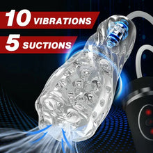 Load image into Gallery viewer, Trouble-Free 5 Suction 10 Vibration Blowjob Masturbation Cup