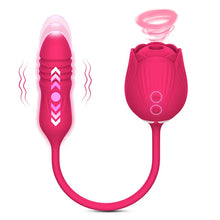 Load image into Gallery viewer, New 2-in-1 Rose Toy Sucking And Telescopic Vibrator