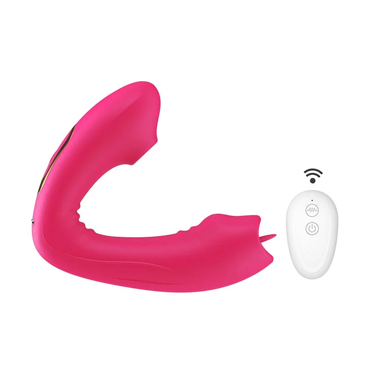 Female Masturbation Penis G-spot Vibrator Tongue Licker