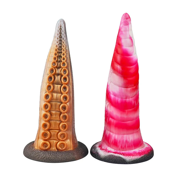 Mixed Color Tentacle Dildo Octopus Horn Anal Plug Alternative Vestibular Sex Toy Male And Female Masturbation Flirtation Silicone Anal Expander