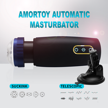 Load image into Gallery viewer, Hurricane Automatic Aircraft Cup Telescopic Clip Suction Male Masturbation Exercise