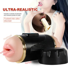 Load image into Gallery viewer, Double-headed aircraft cup fully automatic men&#39;s masturbation device mouth and vagina double acupoint famous device penis exercise adult sex toys