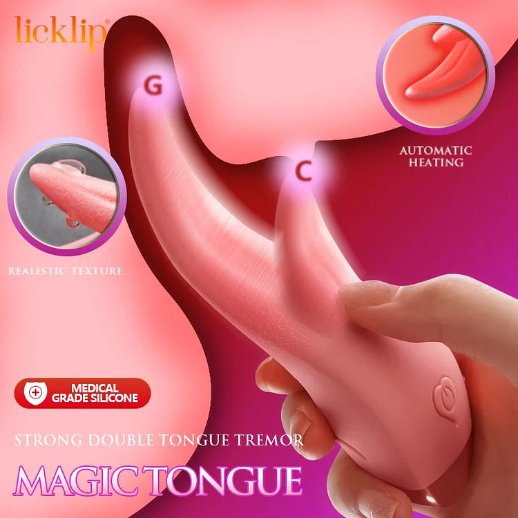 Licklip Tongue Licking Vibrator For Women G Spot Clitoris Vagina Anal Nipple Stimulation Adults Sex Toys For Female Masturbation