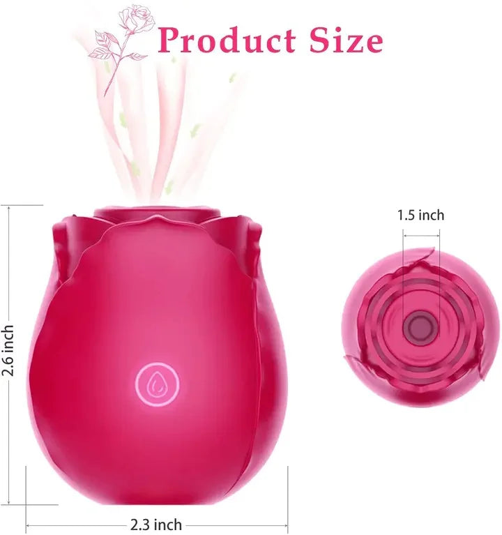 Rose Sucking Vibrator Sex Toys For Women Yellow