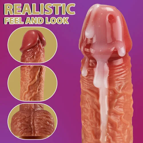 SINGER 3-in-1 Realistic Non-sticky Blush Dildo 9 INCH